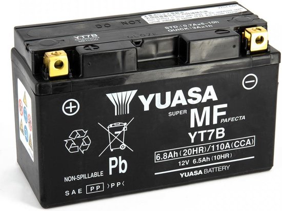 Batterie SLA Yuasa pour Moto Ducati 959 PANIGALE CORSE 2018 à 2020 YT7B / 12V 6.8Ah Neuf