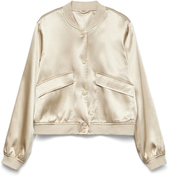 Vero Moda Jas Vmalice Ls Satin Bomber Exp 10340941 Gold Colour Dames Maat - S