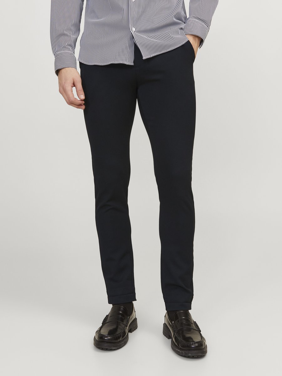 JACK & JONES Marco Connor Black loose fit - heren chino - zwart