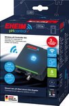 Doos van de EHEIM pHcontrol+e draadloze pH controller set met CO2-systeem, met 3 jaar garantie.