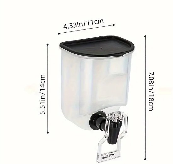 IBBO® - Distributeur d'huile de Cuisine - Bidon d'huile mural multifonctionnel - Conception quantitative à inversion automatique - Assaisonnement liquide - Transparent - 600 ml