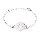 May Sparkle Happiness Dames Armband Staal - Zilverkleurig