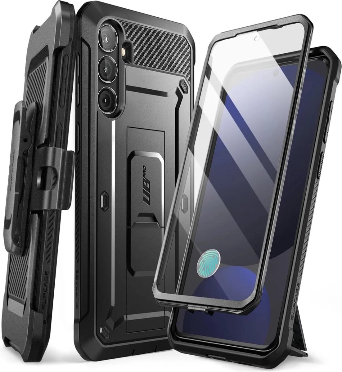 Supcase Geschikt voor Samsung Galaxy S24 FE 5G - Back Cover Hoesje - Zwart