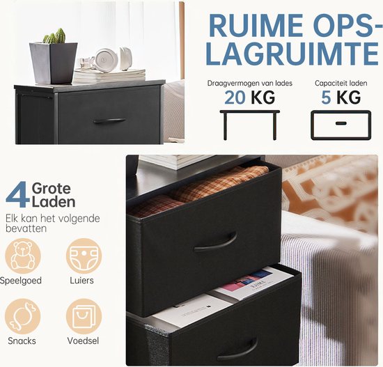 HOMCOM - Bruine - Stalen - Design - Metalen Kasten