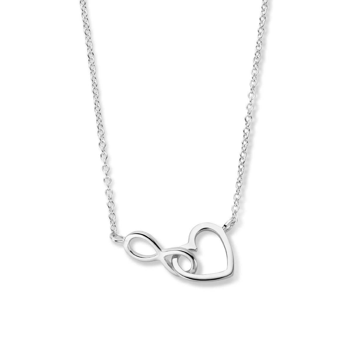 Collier hart en infinity 41 + 4 cm