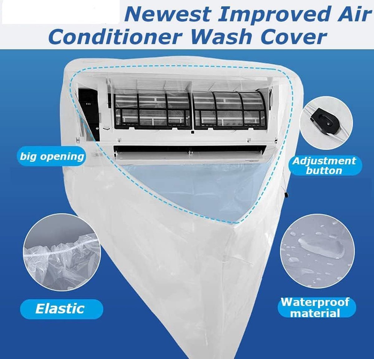 Reinigingshoes - Air Conditioning Cleaning Tas - Airconditioning Reinigingsgereedschappen - Airco reiniger - Airconditioner Reinigingszak - airconditioner reinigingskit - Split reinigingsset voor airconditioning – foto 3