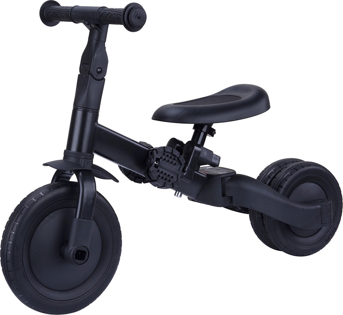Topmark 4 in1 Driewieler - Loopfiets - Balance Bike - Kaya - Zwart -2025 — afbeelding 8