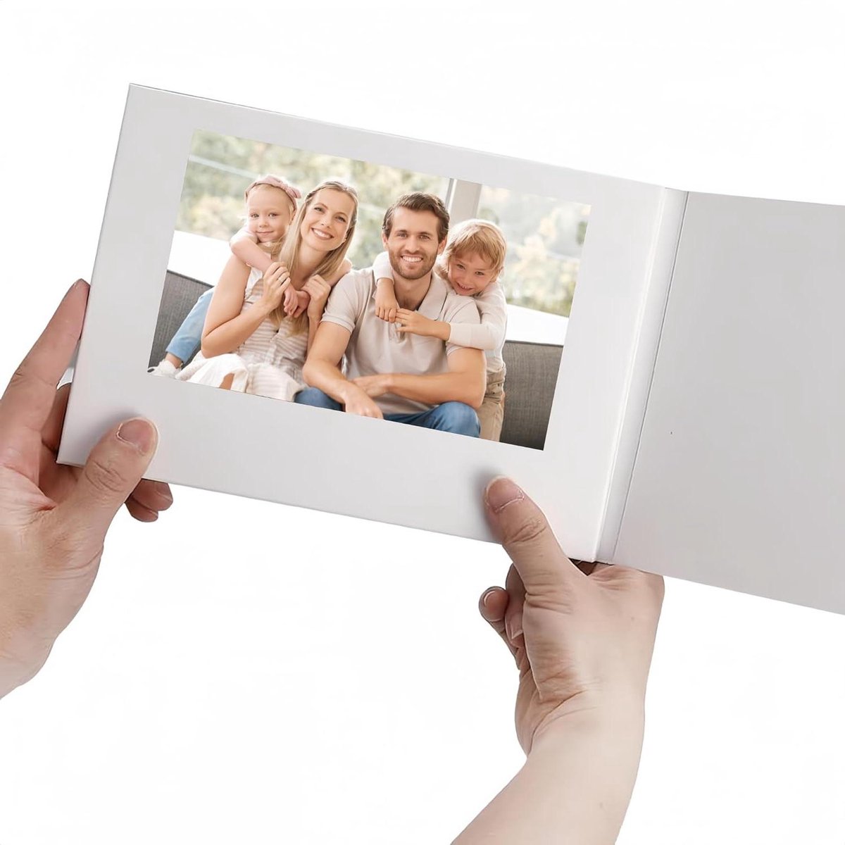 Videowenskaart, Videobrochure voor Bruiloftskerstmis, 720P HD Video en Foto DIY Elektronische Videobrochure met LCD-scherm, Ingebouwd 128M, 1 Pak X Stickers (7 inch Videowenskaart, Videobrochure voor Bruiloftskerstmis, 720P HD Video en Foto DIY Elektronische Videobrochure met LCD-scherm, Ingebouwd 128M, 1 Pak X Stickers (7 inch