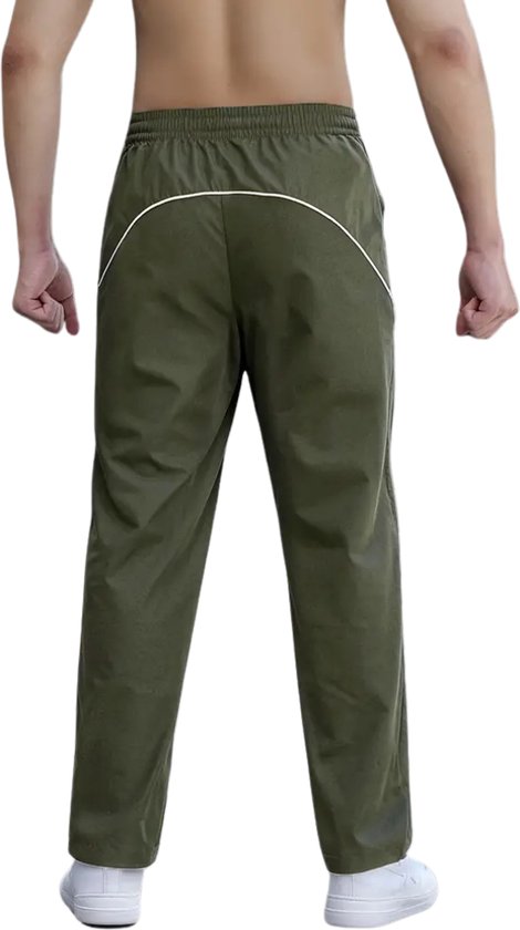 Pantalon d'entraînement Livano pour homme - Pantalon de sport - Pantalon d'entraînement long - Survêtement - Vêtements de sport - Vert armée - XL
