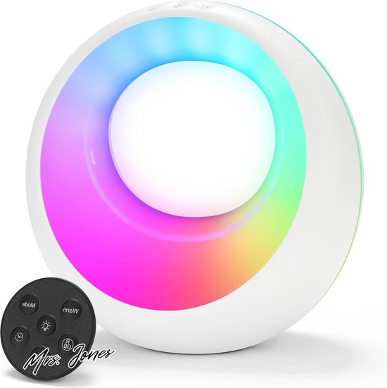 LED RGB Tafellamp 26 cm Oplaadbaar Afstandsbediening - Funnylights Paras - A tot Z LED