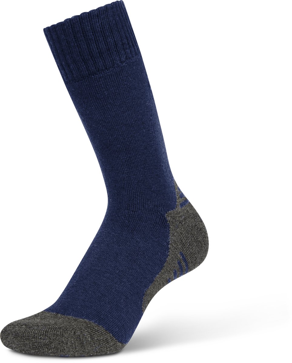 Budino® Wandelsokken - Merinowol - Hardloopsokken - Sportsokken - 1 paar - Blauw - maat 35-38