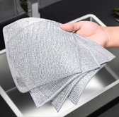 10 x tissu de patch en fil d'acier métallique | tampon à récurer | chiffon de nettoyage