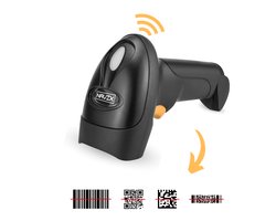 NAVIX Draadloze Barcode Scanner - QR Code Snel en Nauwkeurig Draadloos Scannen - Plug & Play Handscanner - Scannen van Papier en van Beeldscherm