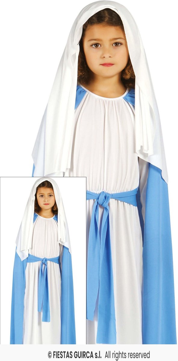 Fiestas Guirca - Kinderkostuum heilige maagd Maria 10-12 jaar