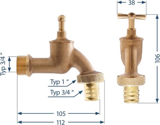 Kogelafsluiter - 3/4 Inch Aansluiting - De Boer