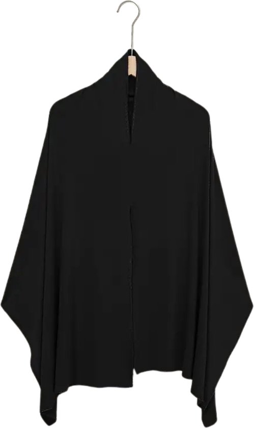 Foulard Nivard - Hijab - Femmes - Abaya - Écharpe - Vêtements islamiques - Vêtements musulmans - Alhamdulillah - Zwart