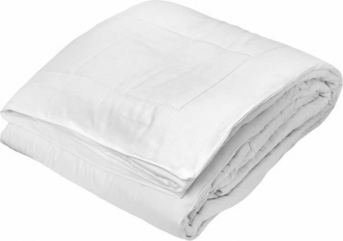 TOISON D'OR - Silkydor gematigd dekbed (280g/m²) - 220x240cm - Gematigde warmte - Katoen en moerbeizijde - 2 personen - Wit