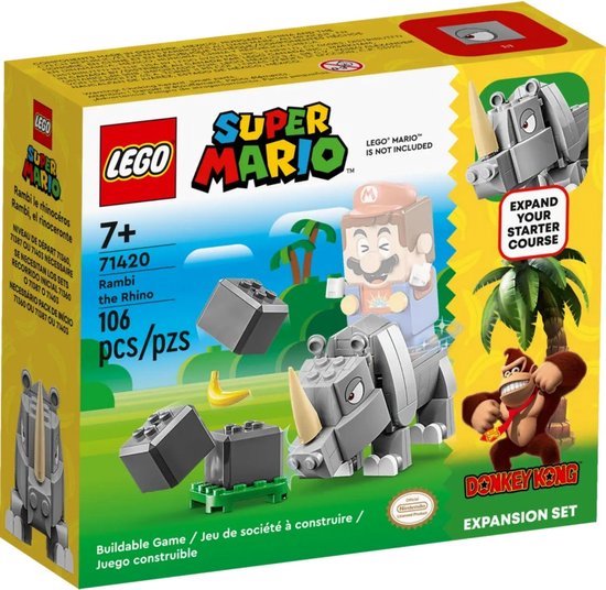LEGO Super Mario Uitbreidingsset: Rambi de neushoorn - 71420