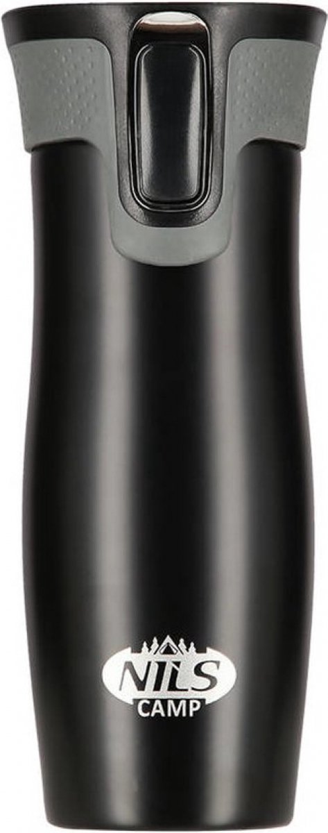 Nils Camp NCC03 Serie - Thermosfles - Zwarte Kleuren - Antislip Greep