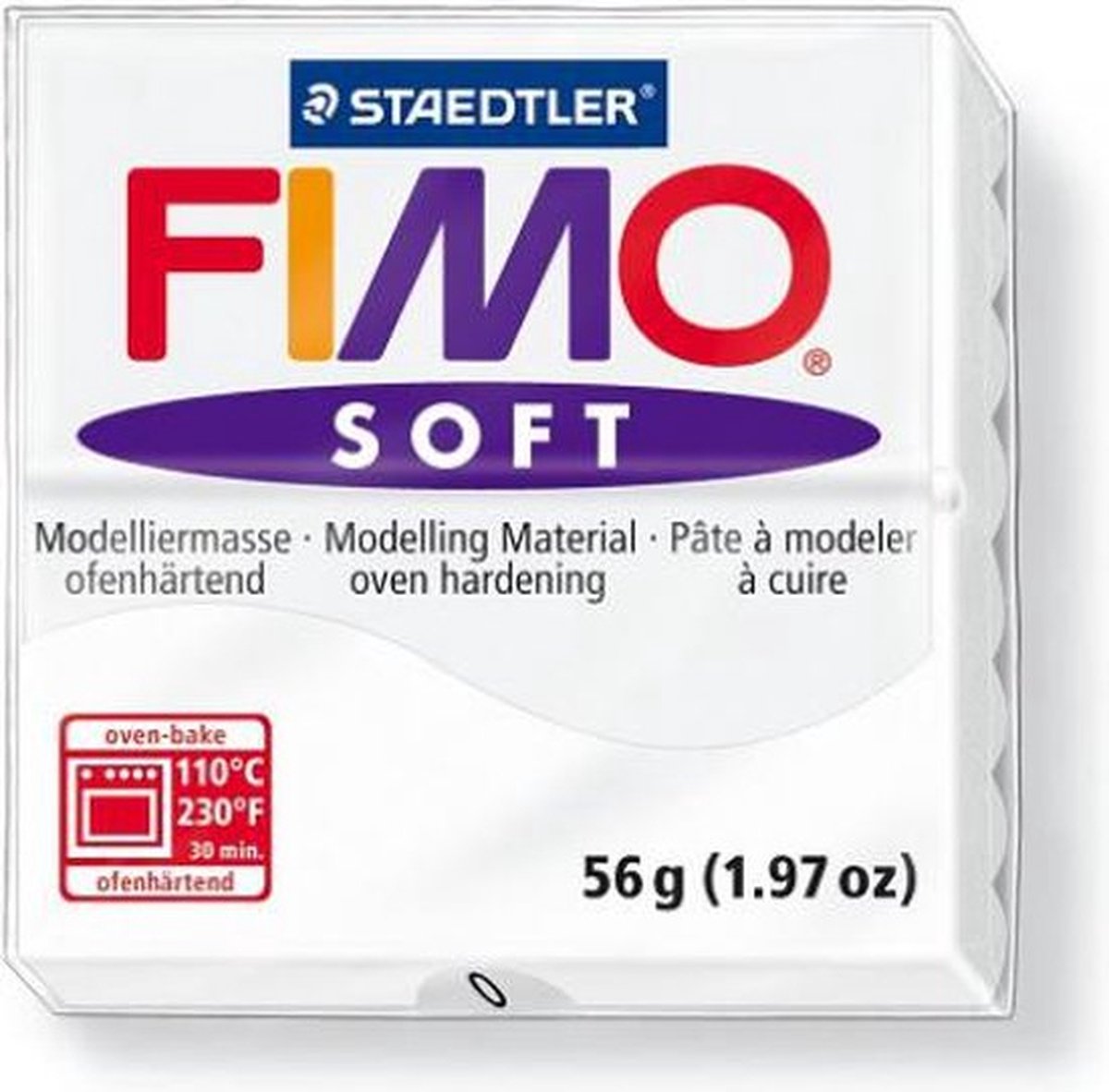 FIMO soft ovenhardende boetseerklei - wit - 57 g — afbeelding 10