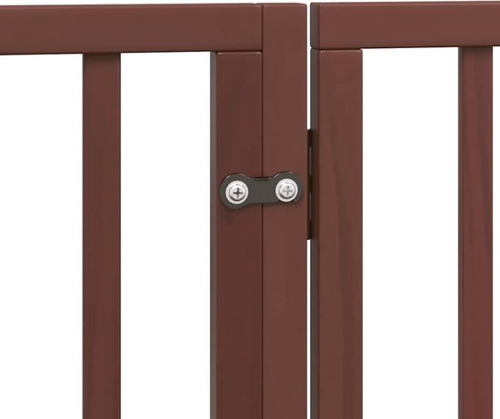 vidaXL - Hondenhek - inklapbaar - 8 - panelen - 640 - cm - populierenhout - bruin