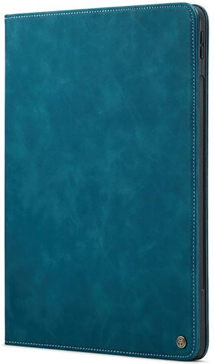 CaseMania Bookcase hoesje met Standaard geschikt voor iPad Pro 12.9 (3e t/m 6e generatie) - Effen Groen - Kunstleer