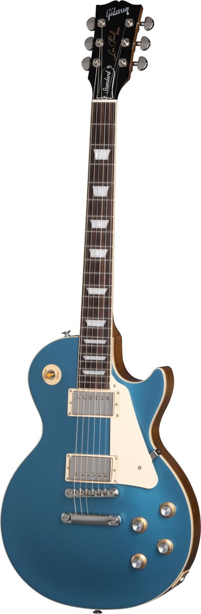 Gibson Original Collection Les Paul Standard 60s Plain Top Pelham Blue elektrische gitaar met koffer