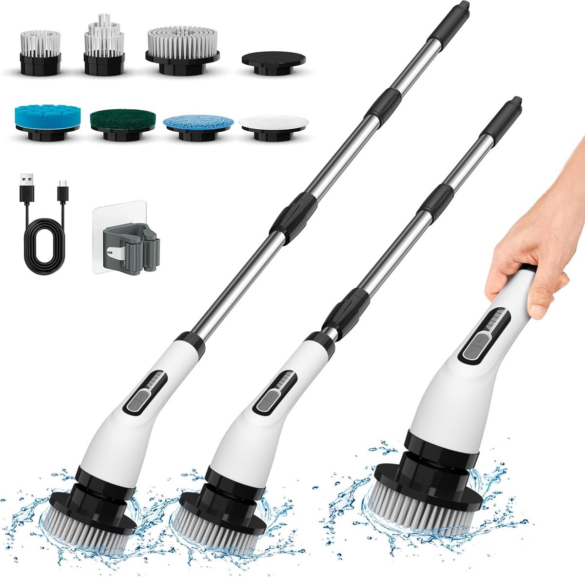 Goedkoopste Elektrische Schoonmaakborstel - Elektrische Schrobborstel - Electrische Schoonmaakborstel - Elektrische Scrubber - Elektrische Afwasborstel