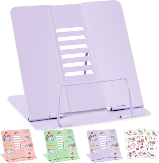 Boekenstandaard, voor school, kinderen, leesstandaard voor kinderen, in hoogte verstelbaar, boekenstandaard voor kinderen, inklapbaar, multifunctionele boekenstandaard, 6 niveaus, verstelbaar Boekenstandaard, voor school, kinderen, leesstandaard voor kinderen, in hoogte verstelbaar, boekenstandaard voor kinderen, inklapbaar, multifunctionele boekenstandaard, 6 niveaus, verstelbaar