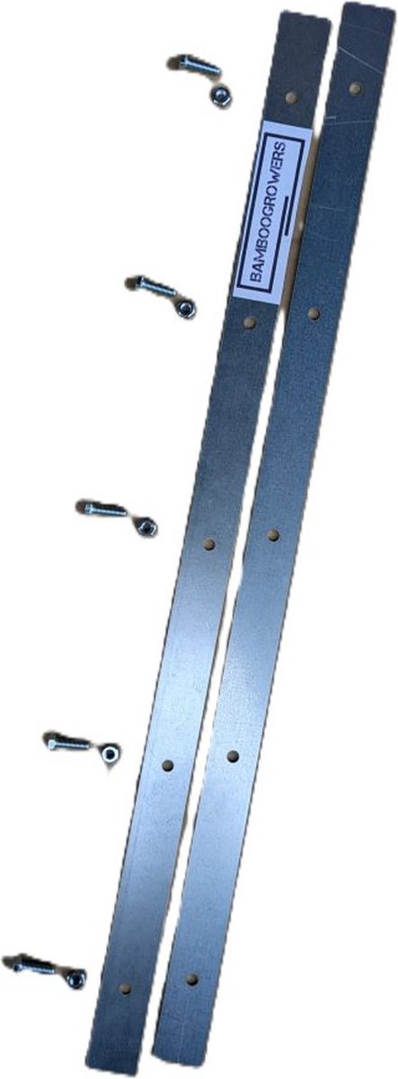 Bamboogrowers Verbindingsset 64 cm – Koppelset Wortelbegrenzer – Verzinkt Staal incl. M6 Bouten – Geschikt voor Bamboe met Woekerende Rhizomen