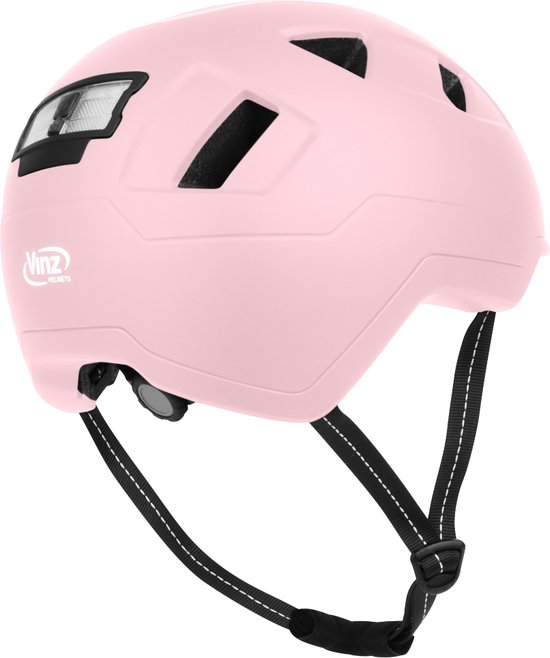 VINZ Nevis Speed Pedelec Helm Roze | NTA 8776 goedgekeurd | Dames Snorfiets helm Snorscooter | Geschikt voor Helmplicht Blauw Kenteken - M