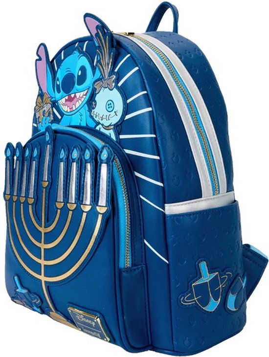 LoungeFly - Light Up Menorah Stitch - Mini sac à dos