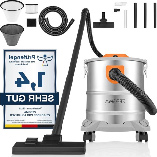 Droogzuiger voor as en puin - industriële stofzuiger 1600 W Droogzuiger voor as en puin - industriële stofzuiger 1600 W