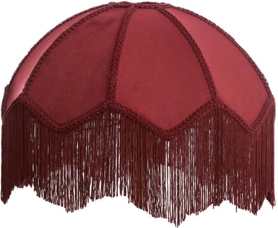 Light & Living Abat-jour Malacia - Rouge Foncé - Ø35cm - Moderne