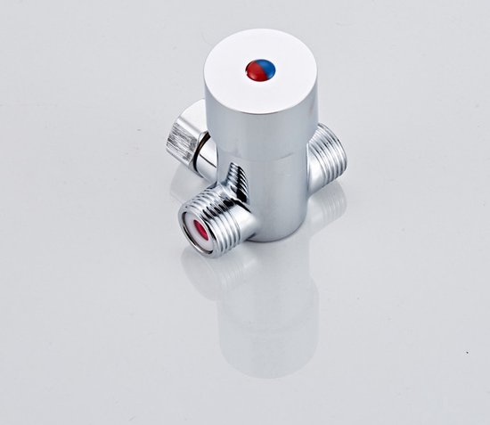 Mitigeur eau chaude - G1/2 - Mitigeur thermostatique - 3 voies - Messing Massief - Noyau de valve en céramique - pour lavabo de salle de bain cuisine