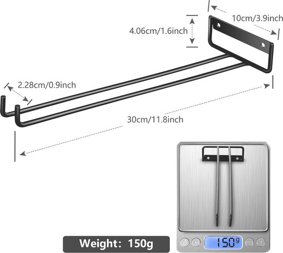 3/4/5/6 Rijen Hangende Wijnglashouder voor Thuis Bar Keuken Wijnkast,Niet Boren-Stemware Rack Onder Kast,voor 6/8/10/12 Steelglazen(Goud
