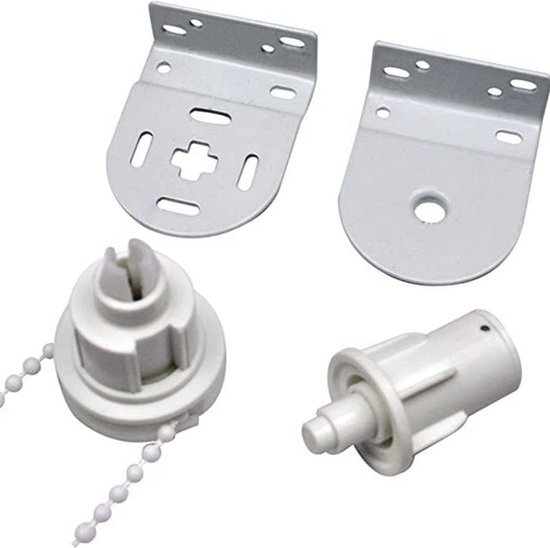 Rolgordijnbeugels Rolgordijn Bevestigingsset Rolgordijn Reserveonderdelen Reparatieset 28/32MM Buis Met Kralenketting & Schroeven Voor Rolgordijnen Reparatie Vervanging (28mm