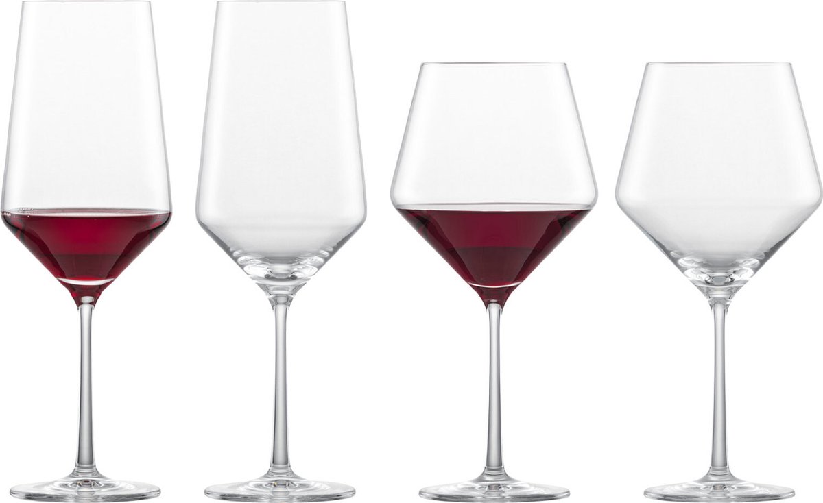 Bordeaux und Burgunder Gläser Pure Set van 4
