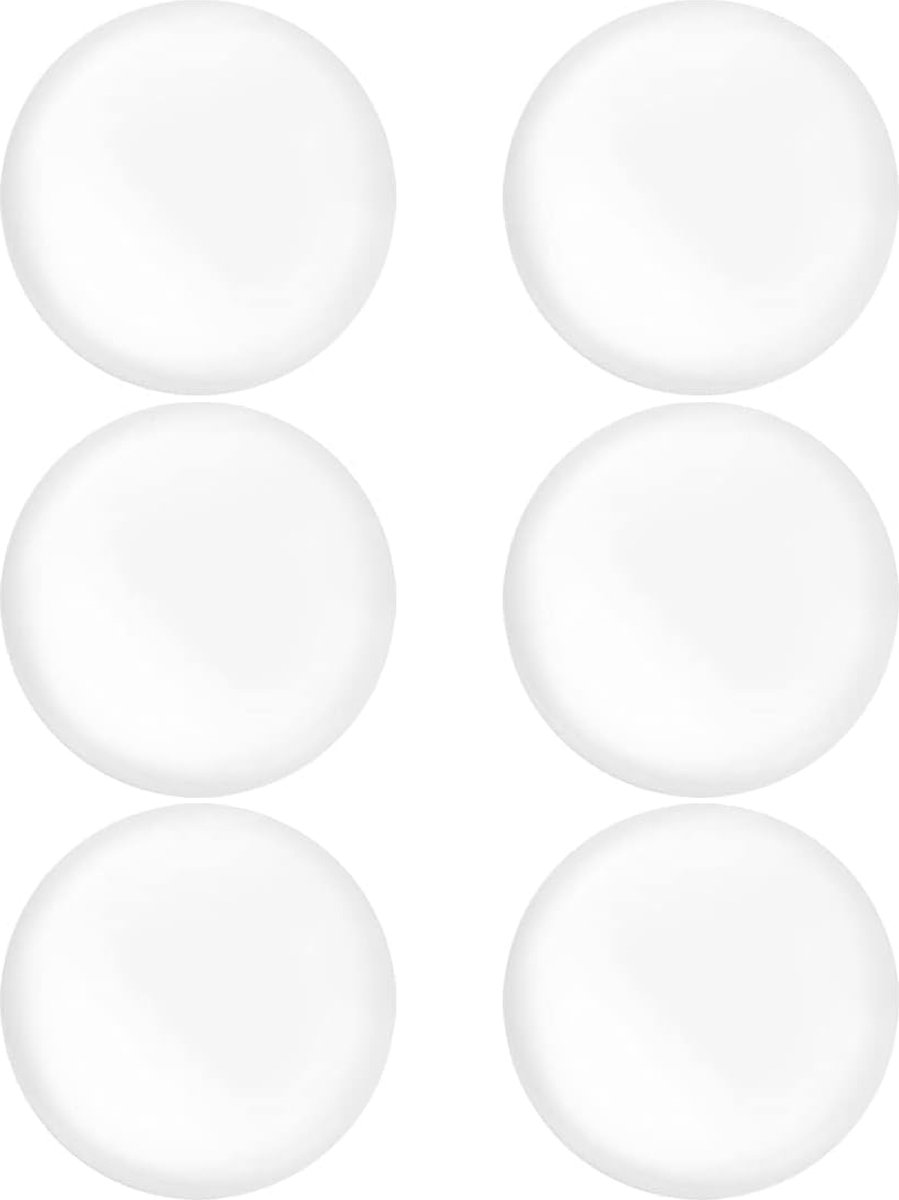Set van 8 Transparante Rubber Deurstoppers - Ronde Zelfklevende Bufferpads voor Ondersteuning en Geluidsbescherming