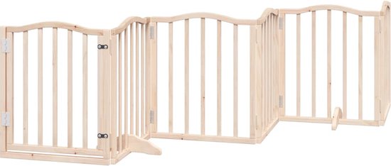 vidaXL - Clôture pour chien - pliable - 6 - panneaux - 300 - cm - bois de peuplier