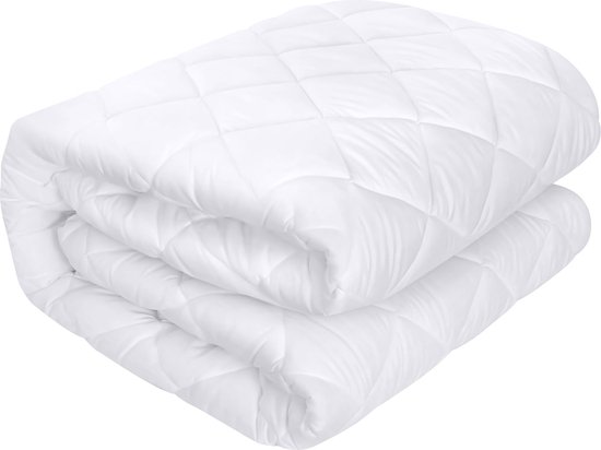 LDLCYCN Luxe matrashoezen, dikke fluwelen matrasbeschermer, queensize