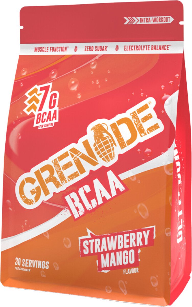 Goedkoopste Grenade BCAA Strawberry Mango 390 gr