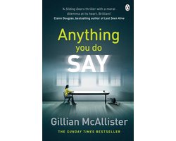 Omslag van Anything You Do Say