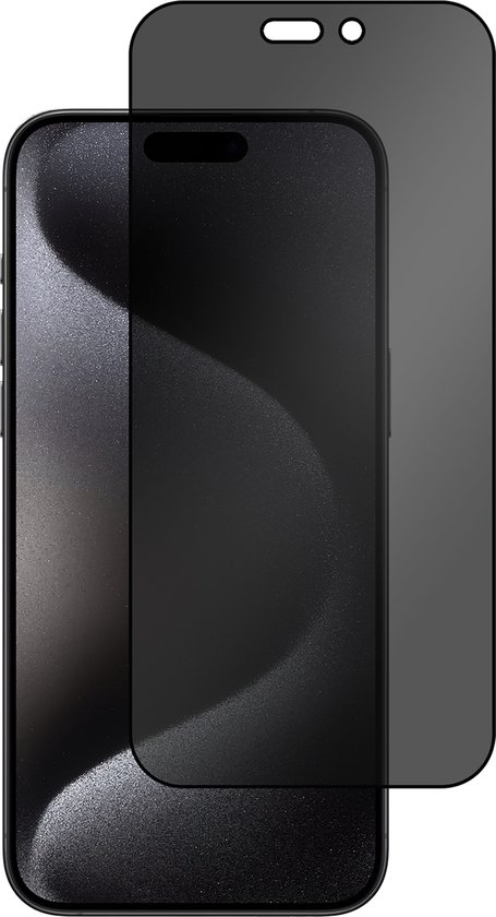 Protecteur d'écran de confidentialité en Tempered Glass Cazy adapté à iPhone 15 Pro Max