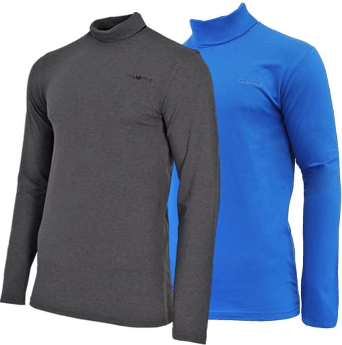 2-Pack Campri Skipully Wintersportpully Heren Charcoal/Cobalt 639 Donkergrijs/kobaltblauw