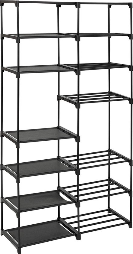YRHome 10 stuks verstelbare schoenenrekken, schoenenorganizer