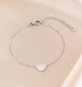 Armbandje met Hartje 'Lovely' | Stainless Steel