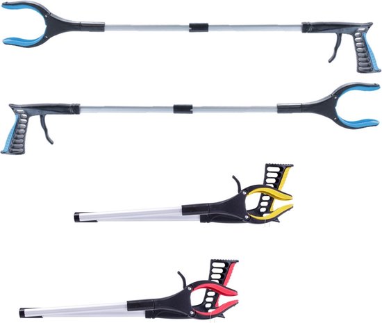 Afvalgrijper/grijptang - 4x - opvouwbaar - 81 cm - aluminium/kunststof - magnetische grip kaak van EasyGrab — afbeelding 5