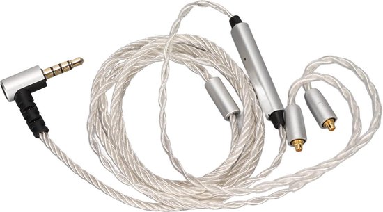 Bedrade Koptelefoon | 6,0 m Ronde Kabel | Over-Ear | Zilver/Zwart