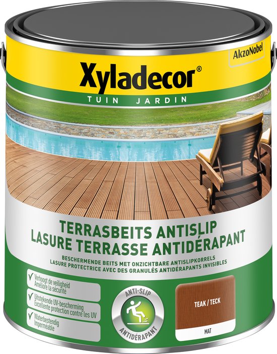 Xyladecor - Terrasbeits Antislip - Teak - 2,5 L